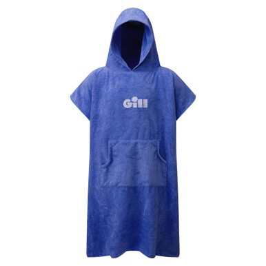 Gill poncho and changing robe blue front