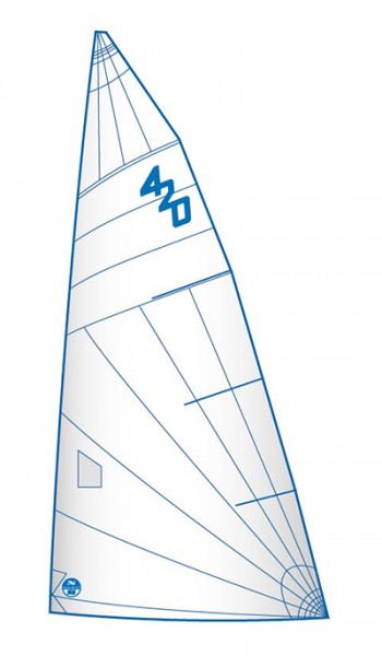 North Sails 420er Großsegel M-9